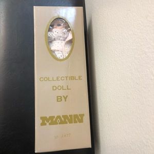 Vintage Collectible Doll By Mann 1985